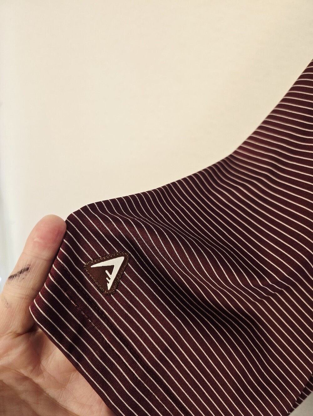 Antigua Texas A&M Maroon Striped S Sleeve 1/4 Button Poly Polo Shirt. Mens XXL - Picture 6 of 9